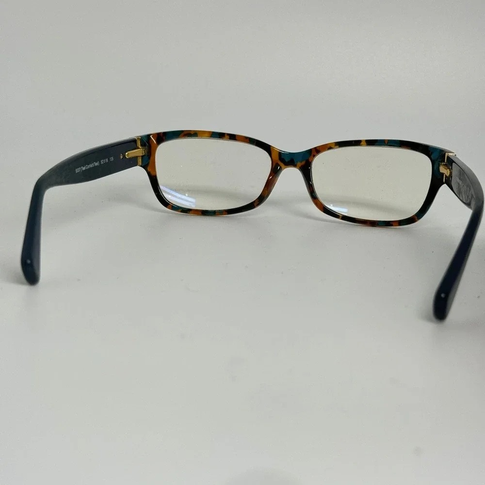 Coach HC 6078 5337 Teal Confetti Tortoise Shell Eyeglasses Frames 52-16-135